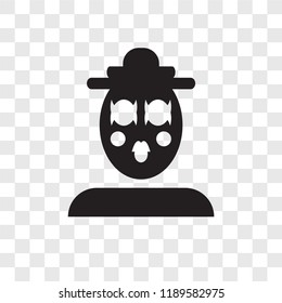 Mime vector icon isolated on transparent background, Mime transparency logo concept