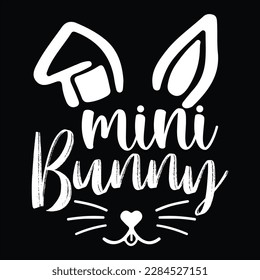 Mimi Bunny, Happy easter day shirt print template typography design for easter day easter Sunday rabbits vector bunny egg illustration art