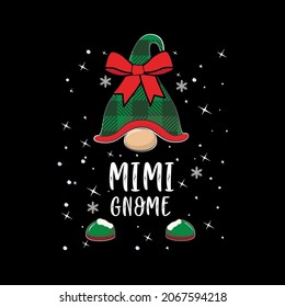 MIMI Gnome, Christmas Gnomes  vector design