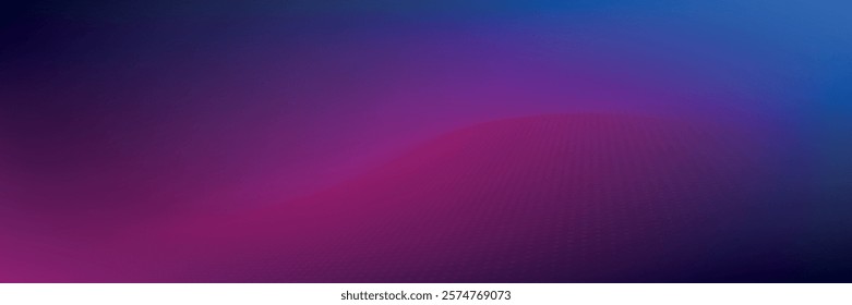 Mimimal abstract background hexagon pattern glowing light blue and purple.