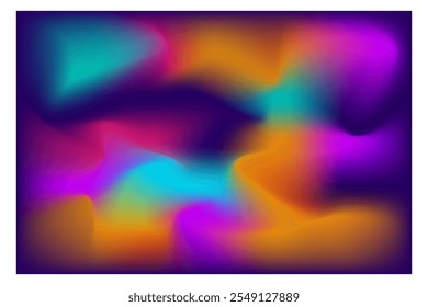 Mimimal wave  abstract colorful glowing light mesh gradient  background wallpaper template