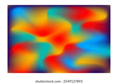 Mimimal wave  abstract colorful glowing light mesh gradient  background wallpaper template