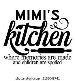 Mimi's Kitchen Printable Vector Illustration