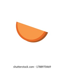 mimolette cheese colored icon. Signs and symbols can be used for web, logo, mobile app, UI, UX
