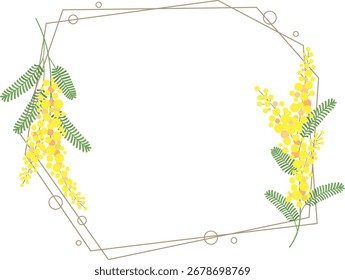 Mimosa Blume, Vektorgrafik