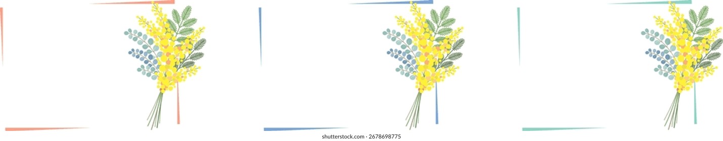 Ilustração do material do vetor da flor de Mimosa