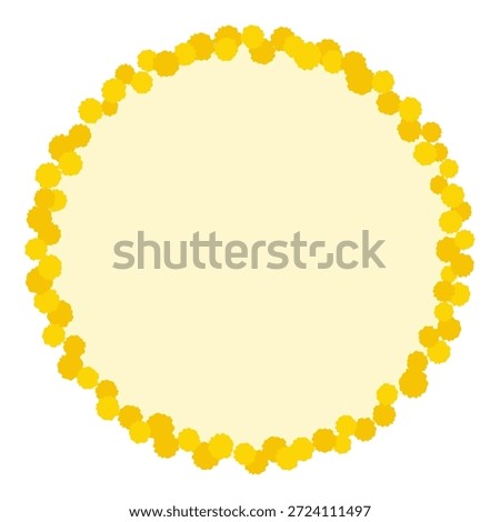 Mimosa Frame Material with Background