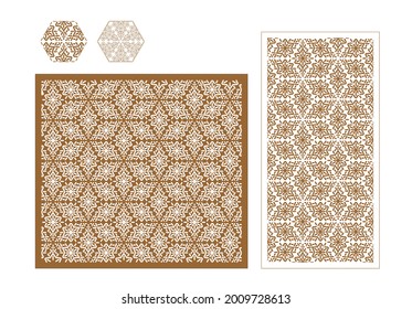 Mimusops elengi handicraft Pattern Design seamless design pattern for decorative Panel Laser cut	