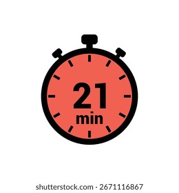 min. 21 mal Symbol, Vektordesign, Illustration, Hintergrund