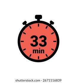min. 33 mal Symbol, Vektordesign, Illustration, Hintergrund