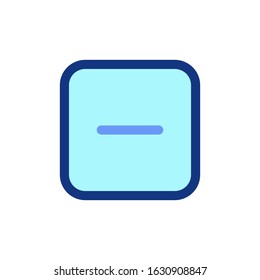 min button icon flat outline glyph interface 