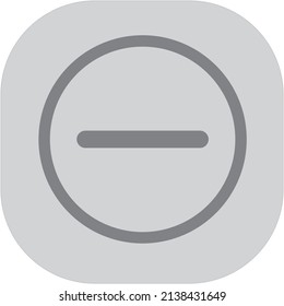 min icon vector illustration on light gray background