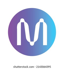 Mina Cryptocurrency coin icon. MINA coin symbol. Cryptocurrency vector icon. Flat Vector illustration - Vector