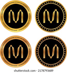 mina digital currency vector illustrations. 3d illustration.