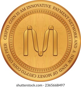 mina digital currency vector illustrations. 3d illustration.