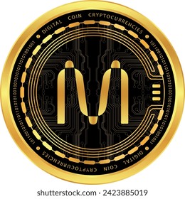 mina digital currency vector illustrations. 3d illustration.