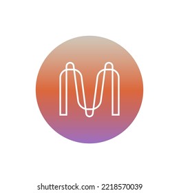 Mina Protocol Token (MINA) icon isolated on white background.
