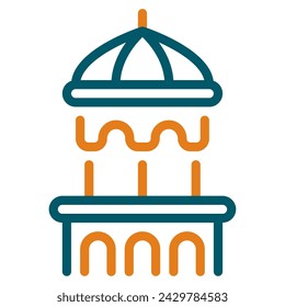 Minaret Icon Ramadan, for infographic, web, app, etc