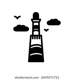 Minaret Of Jam  icon in vector. Logotype
