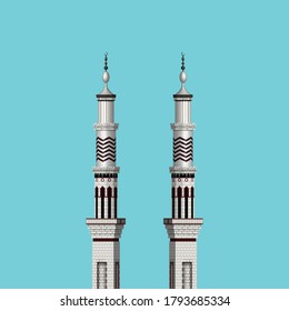 Minaret-Vektorgrafik einer Moschee