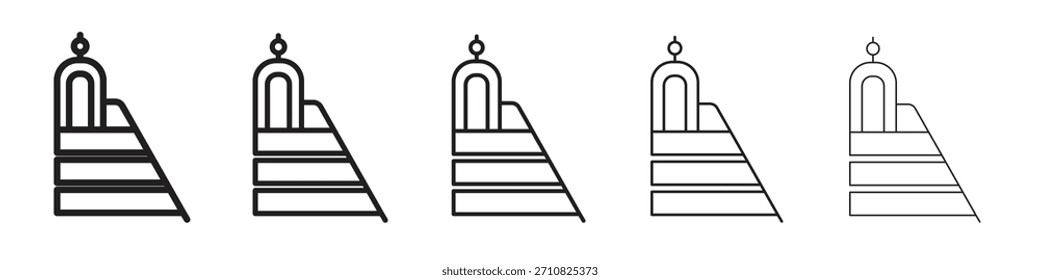Diseño del icono de Minbar, logotipo, App, interfaz de usuario. Ilustración vectorial, EPS