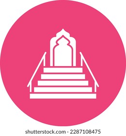 Minbar vector icon. Can be used for printing, mobile and web applications.