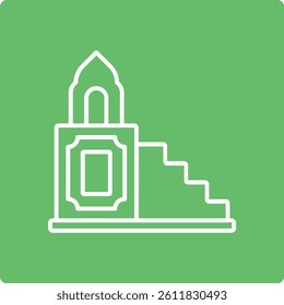 Minbar vector icon. Can be used for printing, mobile and web applications.