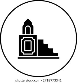 Icono de Vector de Minbar. Se puede utilizar para aplicaciones de impresión, móviles y de Web.