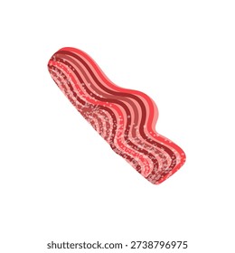 minced meat from the cartoon. beef, pork in textured style. minced beef meat, vector.