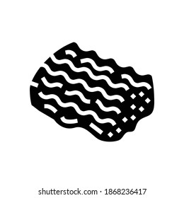 minced meat glyph icon vector. minced meat sign. isolated contour symbol black illustration