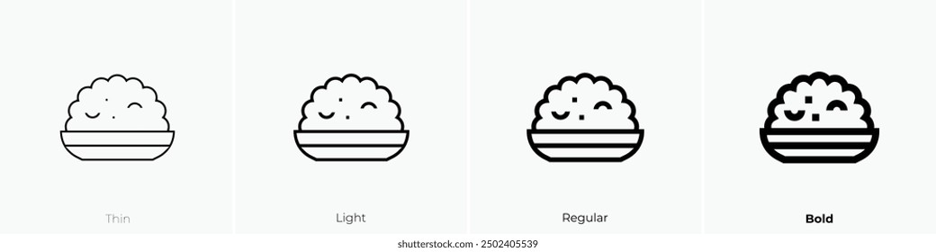 Hackfleisch-Symbol. Dünnes, helles Design im regulären und kühlen Stil, einzeln auf weißem Hintergrund