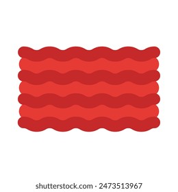 Minced Meat Vector Flat Icon Design