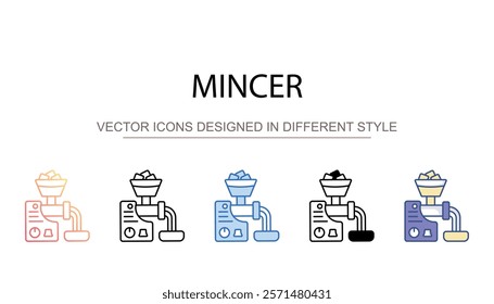 Mincer icon design with white background stock illustration