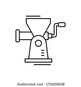 Mincer icon. Simple line, outline vector elements of kitchen object for ui and ux, website or mobile application