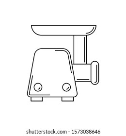 mincer line icon. Vector kitchen tool illustration for design and web.
