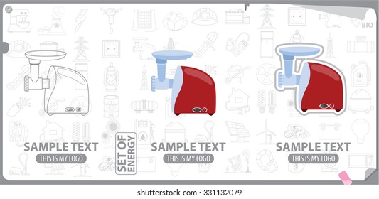 Mincer logo, white goods, energetics