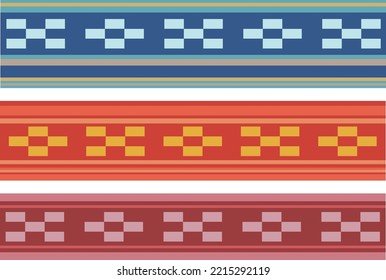 Mincer style pattern illustration set.