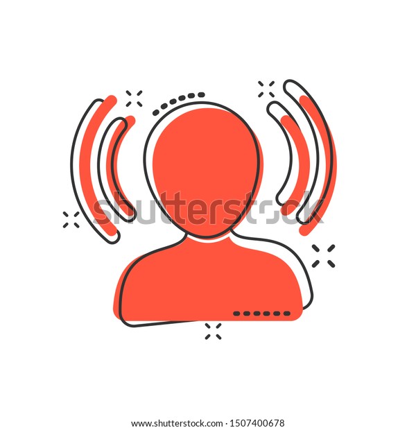 Mind Awareness Icon Comic Style Idea Stock Vektorgrafik Lizenzfrei