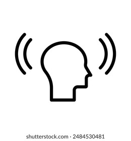 Mind Awareness Icon for Mental Health, Cognitive Development, and Mindfulness Graphics