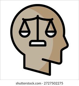 Elemento de icono de equilibrio mental para el diseño