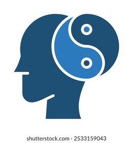 Mind Balance icon line vector illustration