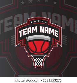 Mind blowing basketball logo template.