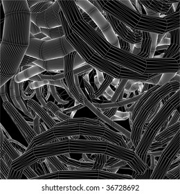 Mind blowing visual trap. Vector