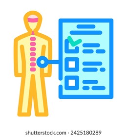 mind body connection neuroscience neurology color icon vector. mind body connection neuroscience neurology sign. isolated symbol illustration