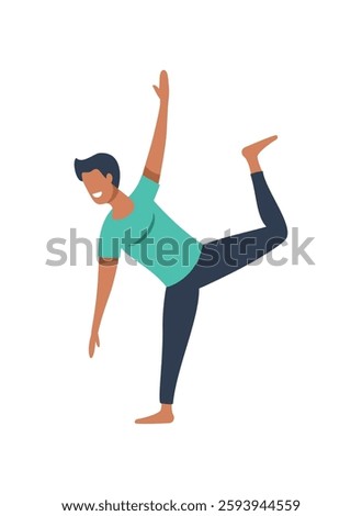Mind and body flexibility pose yoga practice