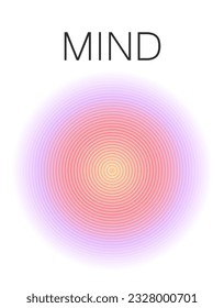 Mind Body Soul Aura Poster Piece Wall Art. Aura Energy Spiritual Gradient of Prints, Aesthetic Room Decor Wall Art