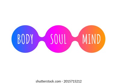 Mind, Body And Soul Icon. Life Balance, Harmony Symbol. Meditation Sign. Holistic Concept. Vector Illustration