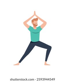 Mind and body yoga pose enhancing meditation