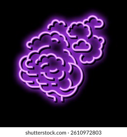 mind brain human neon light sign vector. mind brain human sign. isolated symbol illustration