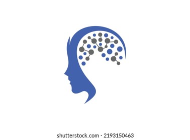 Mind  Brain logo Vector design concept